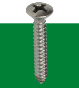 DIN 7983 Stainless Steel Cross Recessed Raised Countersunk Head Self Tapping Screws Full Threaded SS304 from Supreme Screws