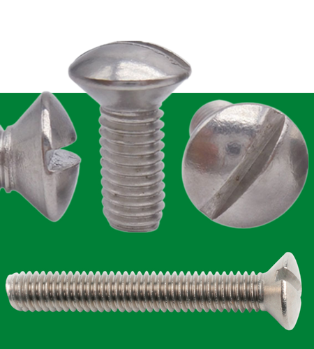 DIN 964 Slotted Raised Countersunk Oval Head Machine Screw Stainless steel A2 70 from Supreme Screws India