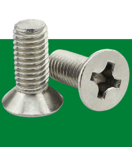 DIN 965 Cross Recessed Phillips Drive Countersunk Flat Head Metric A2 Machine Screw Stainless steel A2 70 from Supreme Screws India